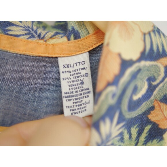 Tommy Bahama‎ Jeans Hawaiian Shirt 2XL Retro Cotton Tencel Island crafted - Picture 4 of 7
